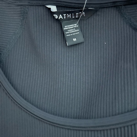 NWT Athleta Midi Dress. Ribbed top with Lightweight Traveler Fabric. M and Small - Picture 4 of 5